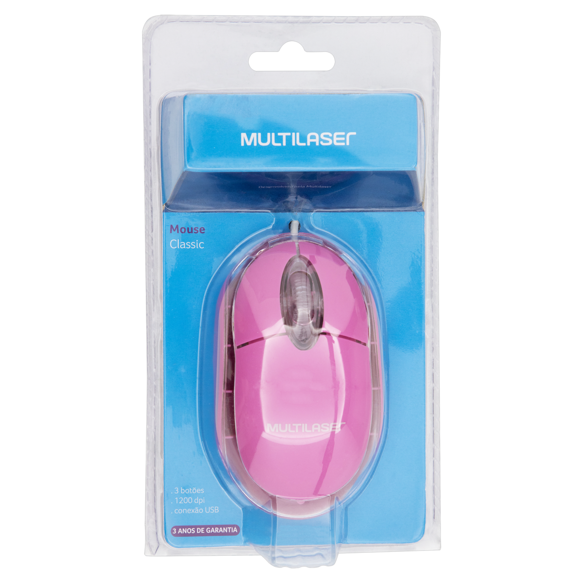7898476321421 - MOUSE ROSA CLASSIC MO002 MULTILASER