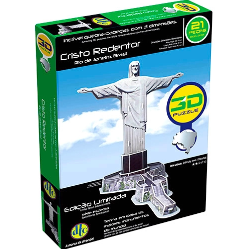 7898486477675 - 3D PUZZLE CRISTO REDENTOR - DTC