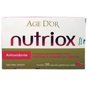 7898495605014 - NUTRIOX AGE D`OR ANTIOXIDANTE COM 30 CÁPSULAS GELATINOSAS