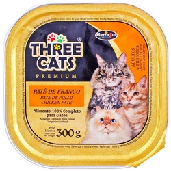 7898510450155 - PATÊ THREE CATS PREMIUM PARA GATOS FRANGO ADULTOS E...