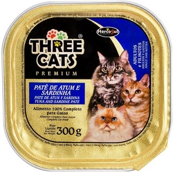 7898510450179 - PATÊ THREE CATS PREMIUM PARA GATOS ATUM E SARDINHA ADULTOS...