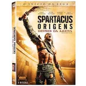 7898512980681 - DVD - SPARTACUS ORIGENS: DEUSES DA ARENA - 3 DISCOS