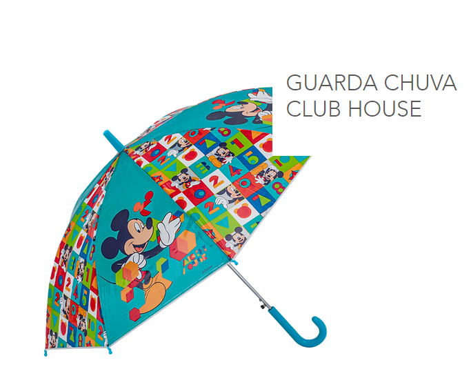 7898516892744 - GUARDA CHUVA ZIPPY TOYS CLUB HOUSE
