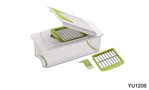 7898516924230 - MIMO-STYLE YU1206 MAGIC CHOPPER WITH 2 INTERCHANGEABLE BLADES - GREEN & WHITE