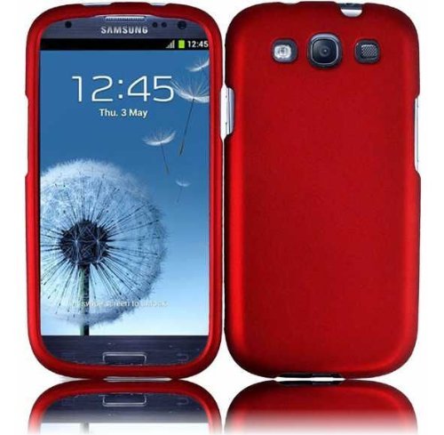 7898528403600 - SAMSUNG GALAXY S3 I9300 SGH-I747 RUBBERIZED COVER - RED