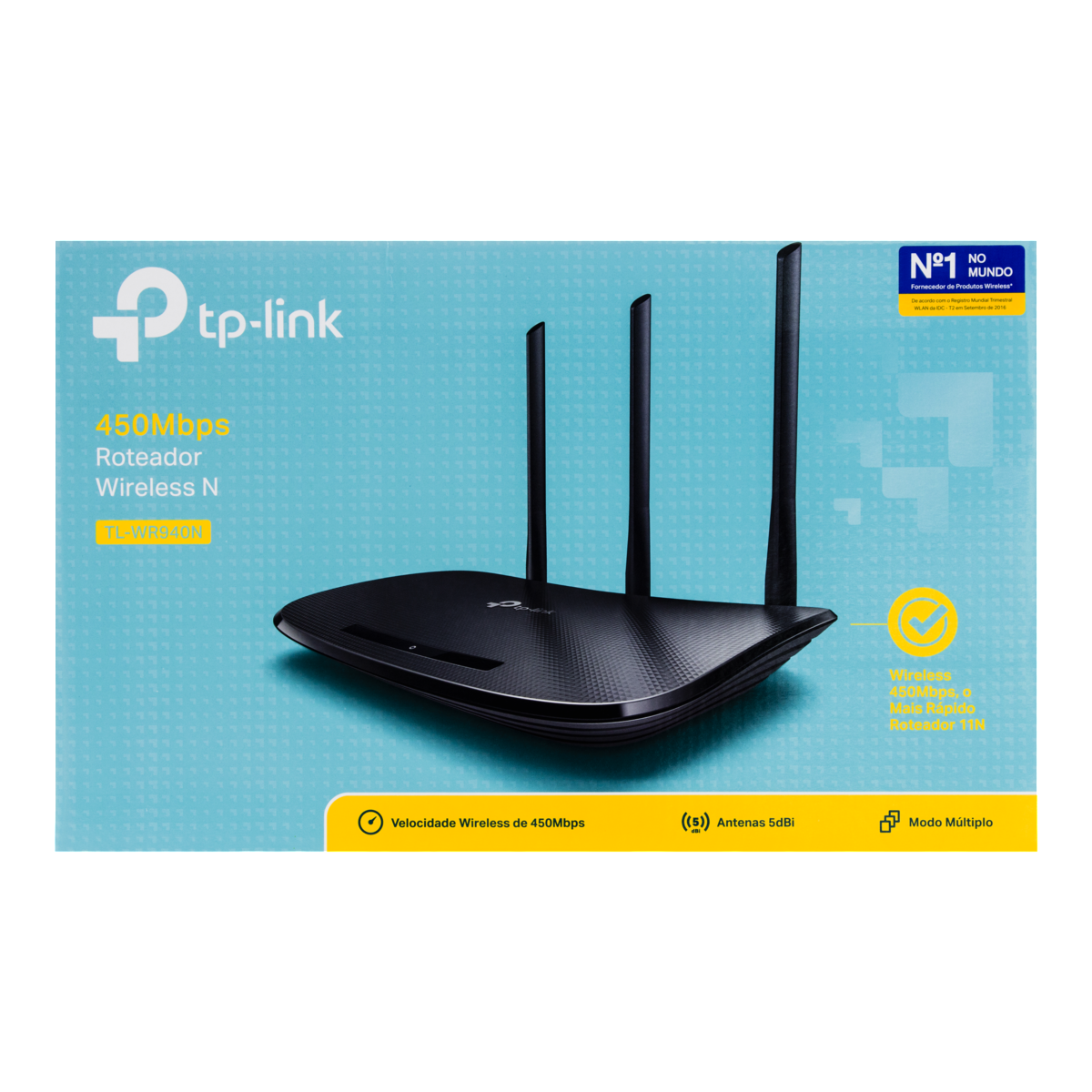 7898544550869 - ROTEADOR WIRELESS N 450 MBPS TL-WR940N TP-LINK