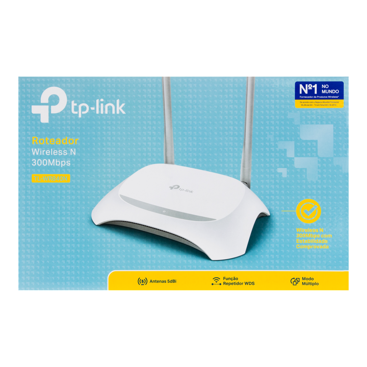 7898544551415 - ROTEADOR WIRELESS N 300 MBPS TL-WR840N TP-LINK