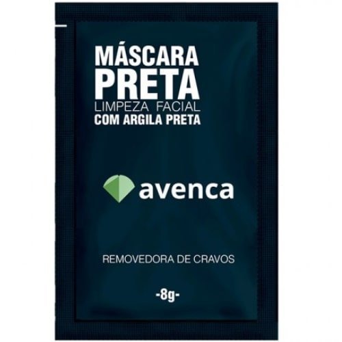 7898553512223 - MÁSCARA PRETA REMOVEDORA DE CRAVOS AVENCA ENVELOPE 8G