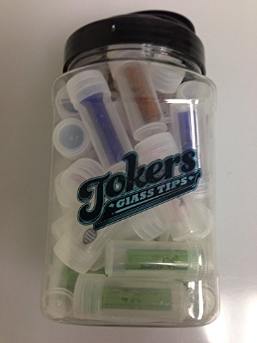 0789855521143 - DNA TOKERS GLASS COLORED TIPS WHOLE JAR OF 40 WITH FREE I'M BAKED BRO & DOOB TUBES STICKER