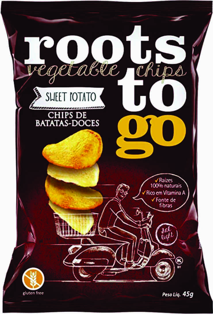 7898557010084 - CHIPS DE BATATA-DOCE ROOTS TO GO PACOTE 45G