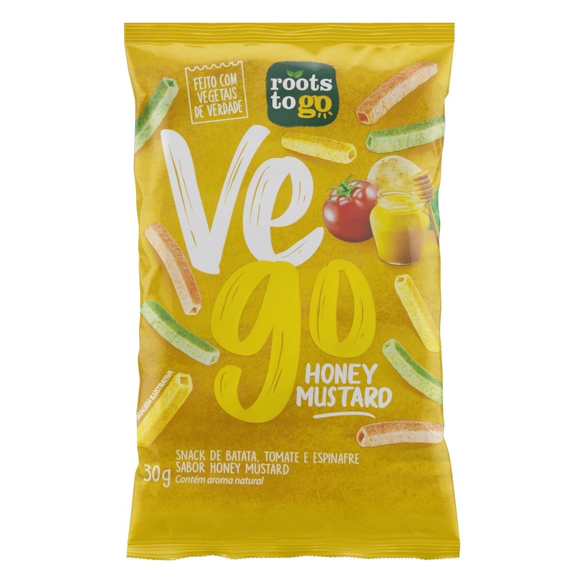 7898557010619 - SNACK HONEY MUSTARD ROOTS TO GO VEGO PACOTE 30G