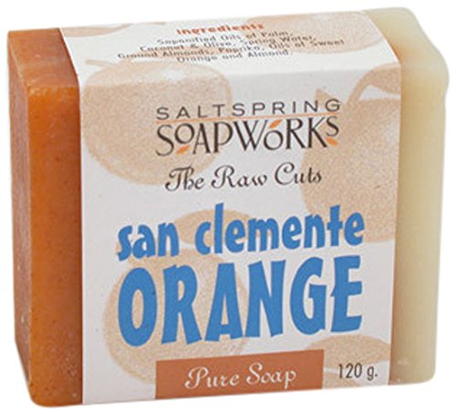 7898558960616 - SALTSPRING SOAPWORKS ALL NATURAL RAW CUT HAND SOAP BAR, SAN CLEMENTE, 4.2 OUNCE