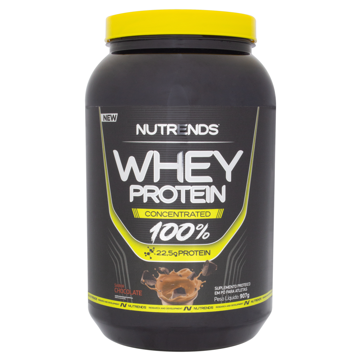 7898559901274 - WHEY PÓ CHOCOLATE NUTRENDS POTE 907G