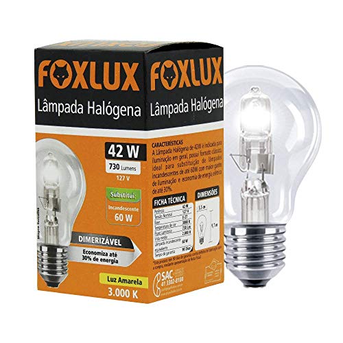 7898586131095 - LAMPADA HALOGENA FOXLUX 42W 127V