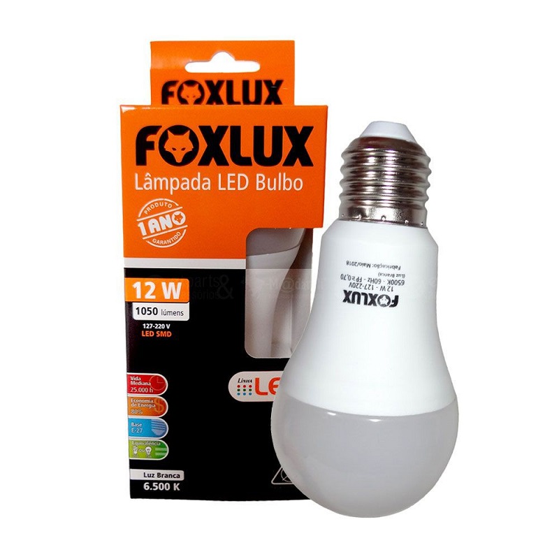 7898586132139 - LAMPADA LED BIV 12W FOXLUX