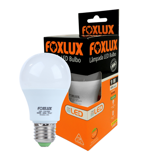 7898586133563 - LAMPADA FOXLUX LED 9W 6.500K BIVOLT