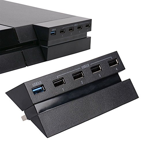 0789859107695 - 5-PORT USB 3.0 2.0 HIGH SPEED ADAPTER EXPANDER HUB FOR SONY PS4 PLAYSTATION 4