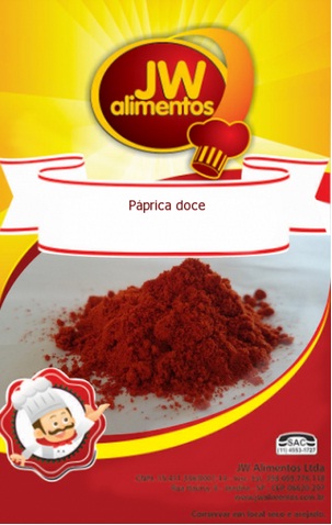 7898605780105 - PÁPRICA DOCE 1KG - JW ALIMENTOS