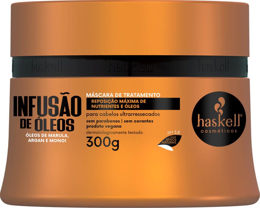 7898610377611 - MASCARA INFUSAO DE OLEOS 300GR HASKELL