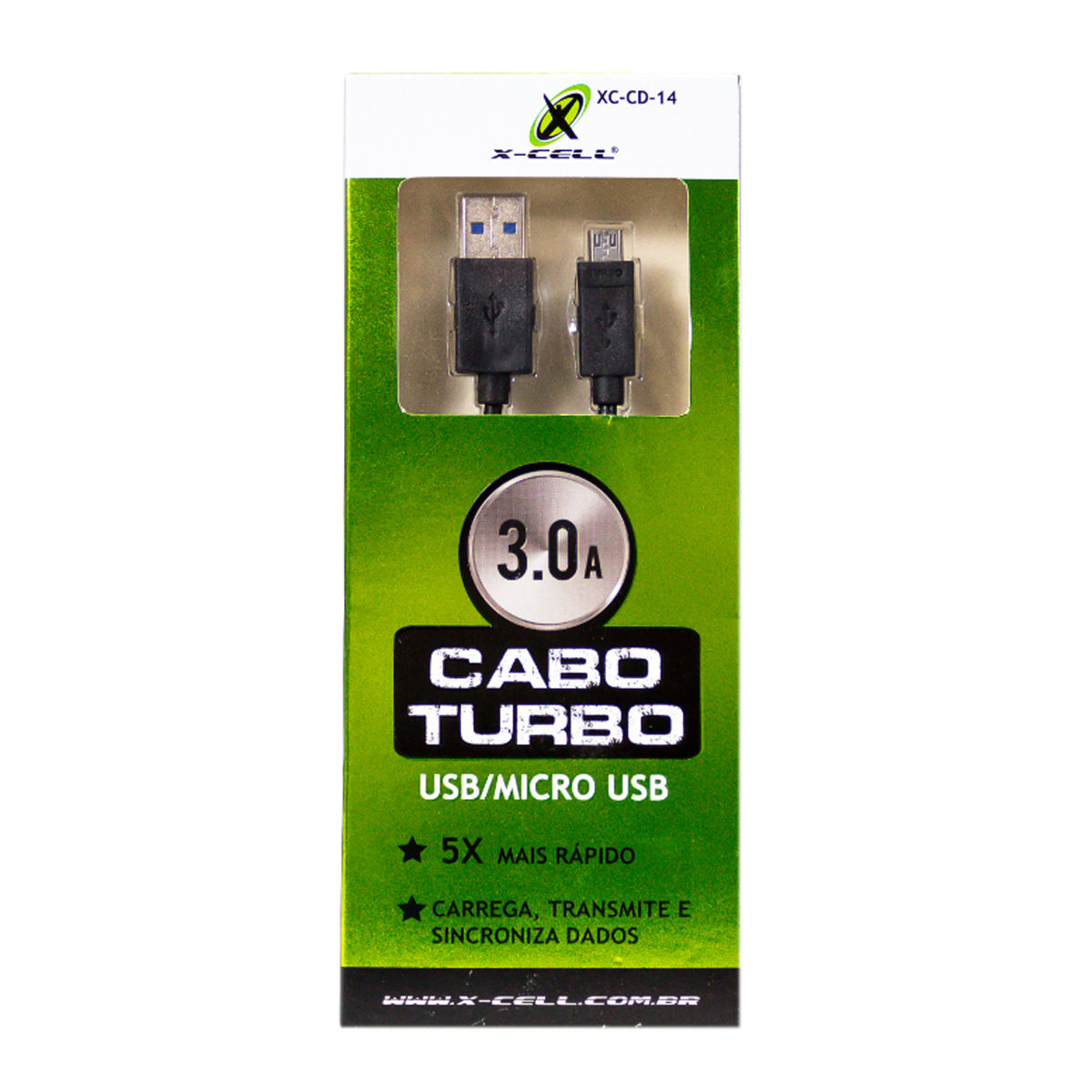 7898615156181 - CABO DE DADOS USB/MICRO USB X CELL XC-CD-14