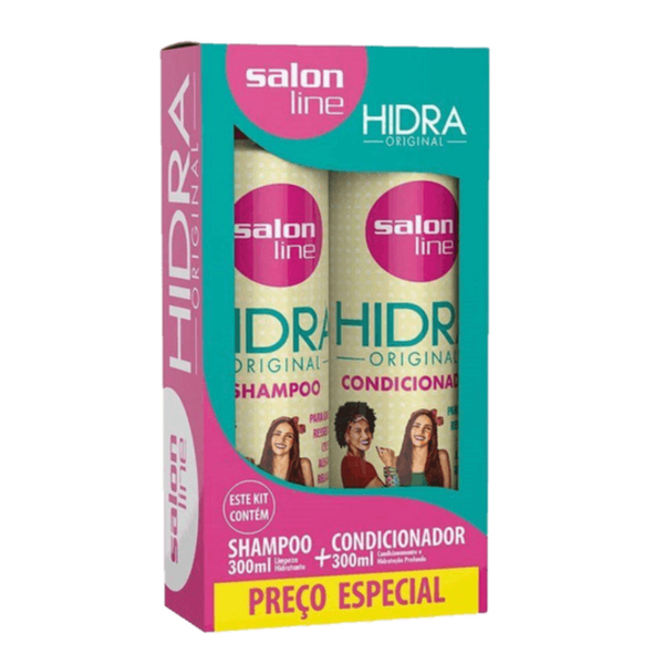 Resultado de imagem para hidra salon line shampoo e condicionador