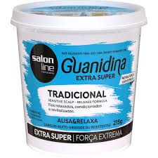 7898623956087 - TRANSFORMACAO ALISANTE/RELAXANTE SALON LINE GUANIDINA TRADICIONAL EXTRA SUPER 215G