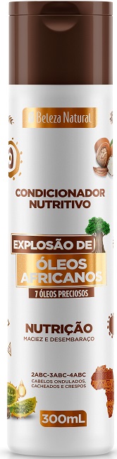 7898637623289 - CONDICIONADOR NUTRITIVO BELEZA NATURAL EXPLOSÃO DE ÓLEOS AFRICANOS FRASCO 300ML