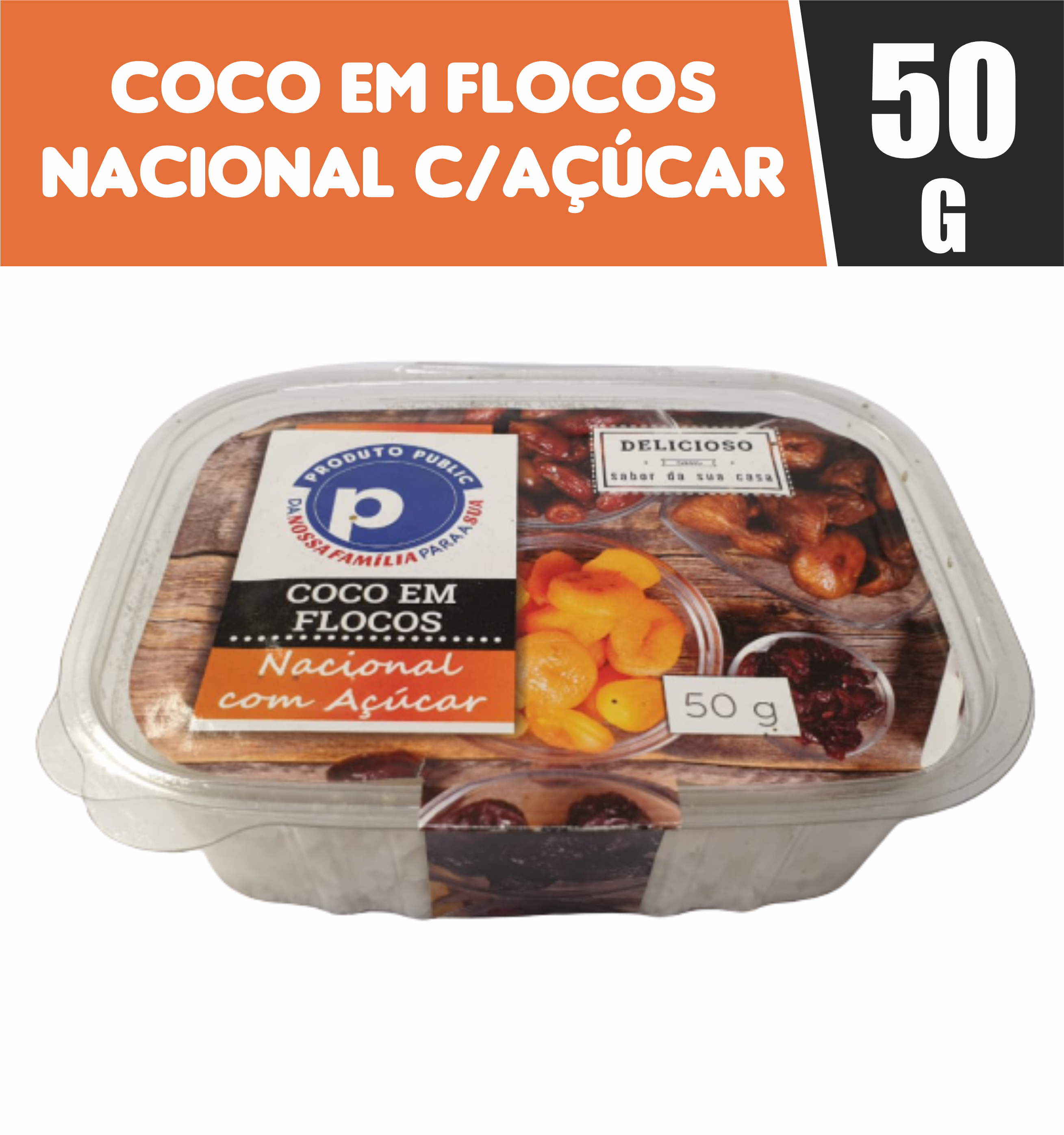 7898653353498 - COCO FLOCOS NACIONAL C/ACUCAR PUBLIC 50G