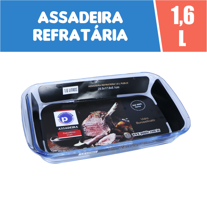 7898653356086 - ASSADEIRA REFRATARIA 1,6 L PUBLIC