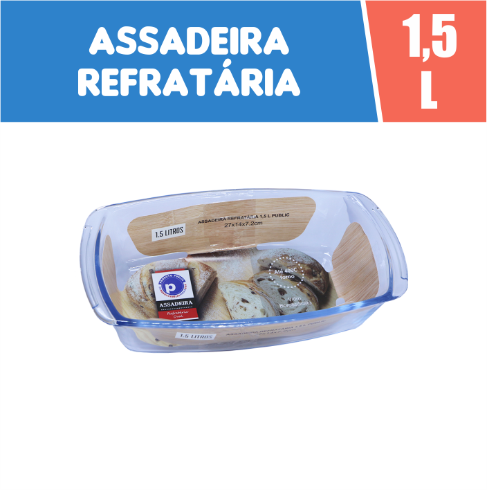7898653356093 - ASSADEIRA REFRATARIA 1,5 L PUBLIC