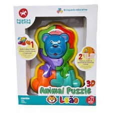 7898664631394 - ANIMAL PUZZLE 3D LEAO
