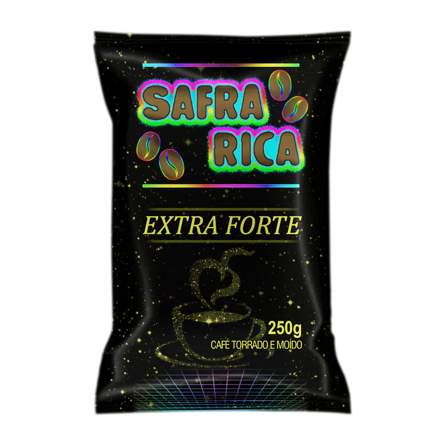 7898678530119 - CAFÉ TORRADO E MOÍDO SAFRA RICA EXTRA-FORTE ALMOFADA 250G