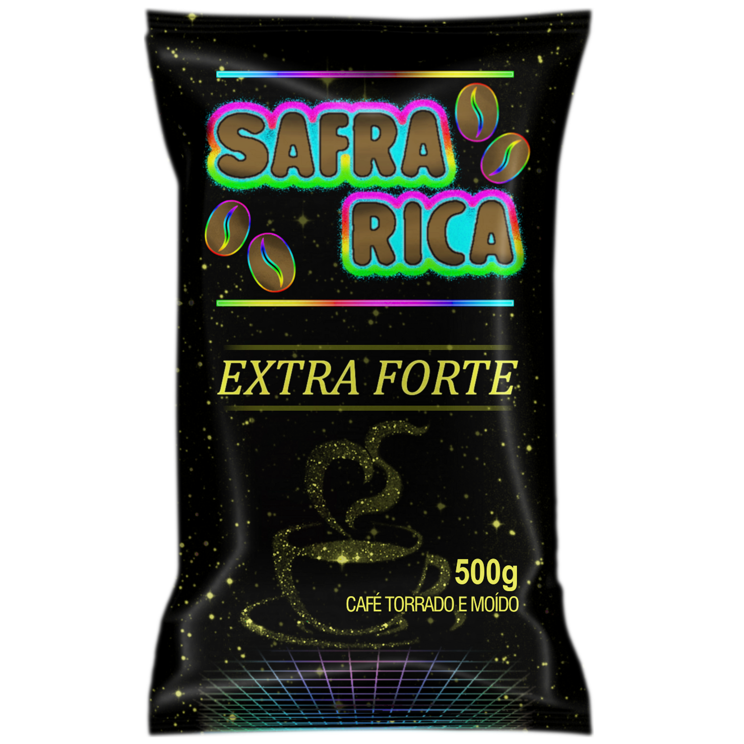 7898678530126 - CAFÉ TORRADO E MOÍDO SAFRA RICA EXTRA-FORTE ALMOFADA 500G