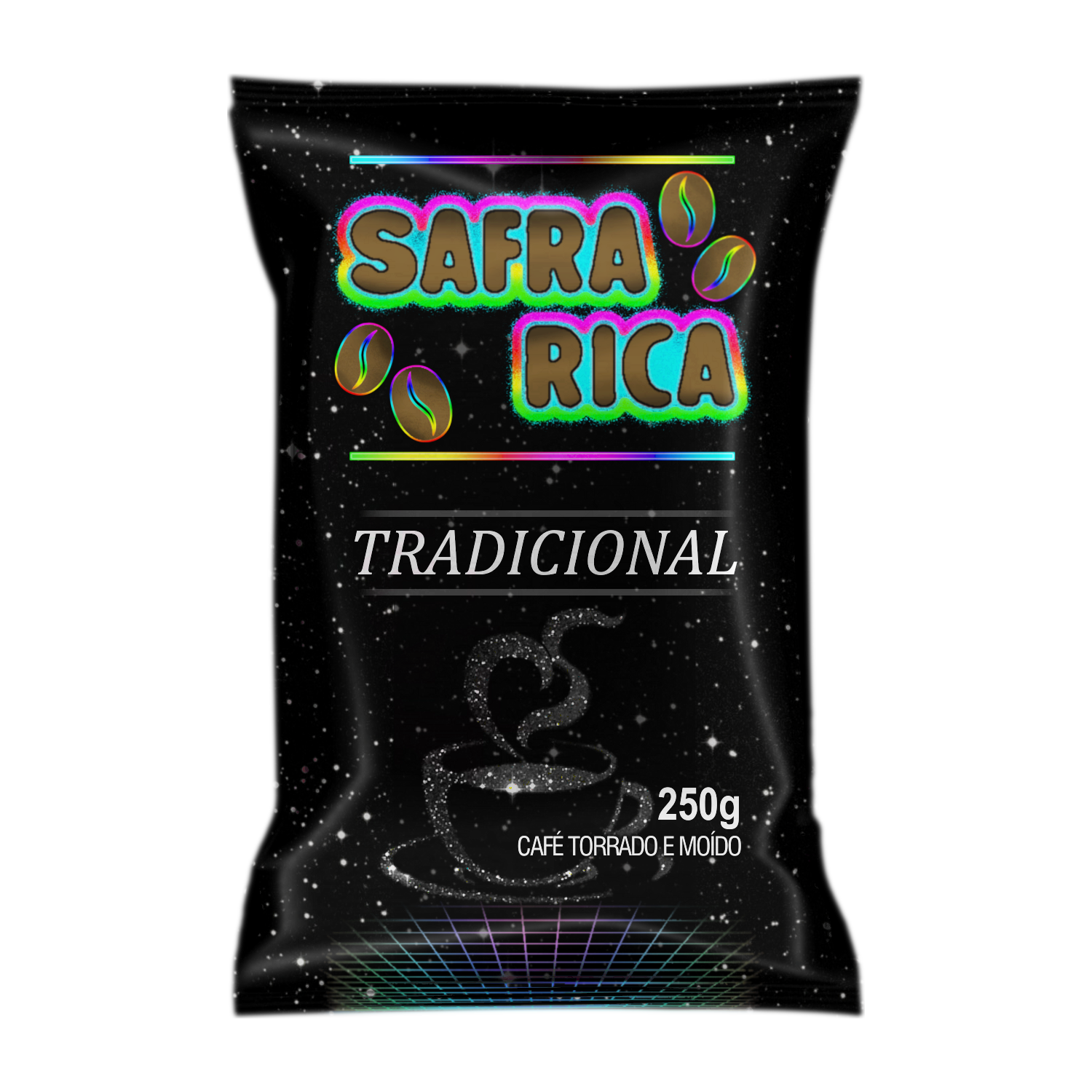 7898678530232 - CAFÉ TORRADO E MOÍDO SAFRA RICA TRADICIONAL ALMOFADA 250G