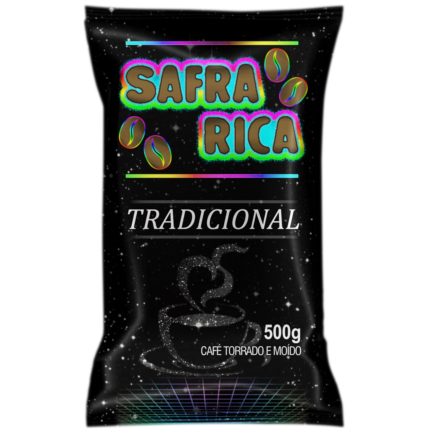 7898678530249 - CAFÉ TORRADO E MOÍDO SAFRA RICA TRADICIONAL ALMOFADA 500G