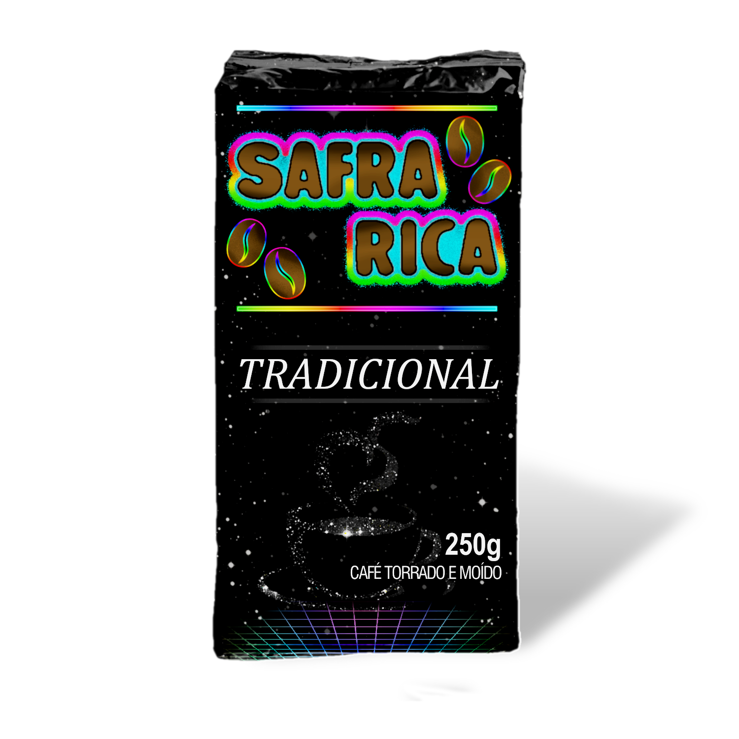 7898678530256 - CAFÉ TORRADO E MOÍDO SAFRA RICA TRADICIONAL VÁCUO 250G