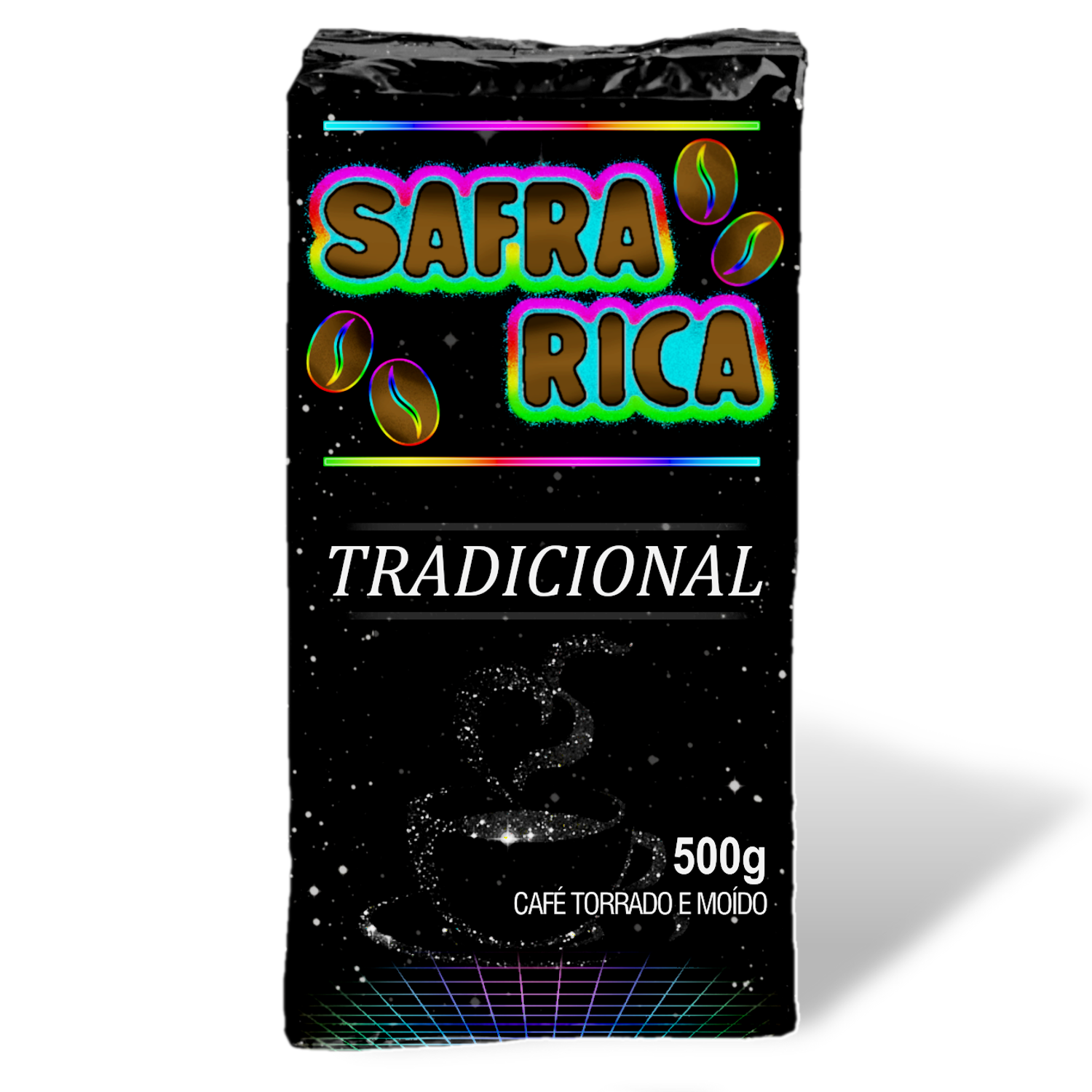 7898678530263 - CAFÉ TORRADO E MOÍDO SAFRA RICA TRADICIONAL VÁCUO 500G