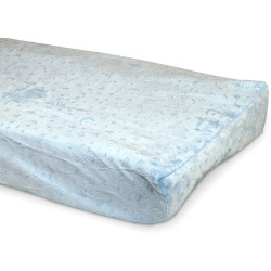 0789887501373 - SUPER SOFT STAR MOON CHANGING PAD COVER-BLUE