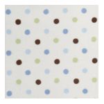 0789887503261 - SUPER SOFT PRINTED CHANGING PAD COVER-BLUE GREEN DOT