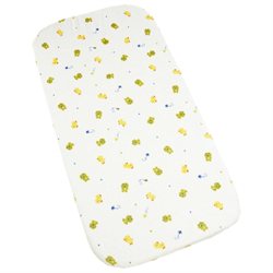 0789887503285 - SUPER SOFT PRINTED CHANGING PAD COVER-FROG