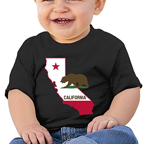 7898887694817 - ATOGGG INFANTS &TODDLERS BABY'S CALIFORNIA OUTLINE AND FLAG T SHIRTS FOR 6-24 MONTHS