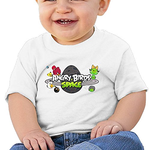 7898887695241 - ATOGGG INFANTS &TODDLERS BABY'S ANGRY BIRDS LOGO T SHIRTS FOR 6-24 MONTHS