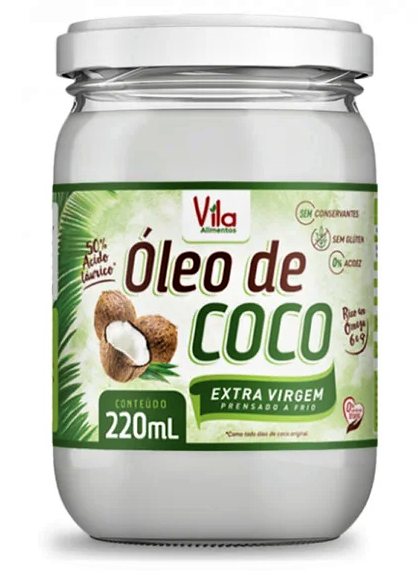 7898906170209 - OLEO DE COCO VILA EXTRA VIRGEM 220ML