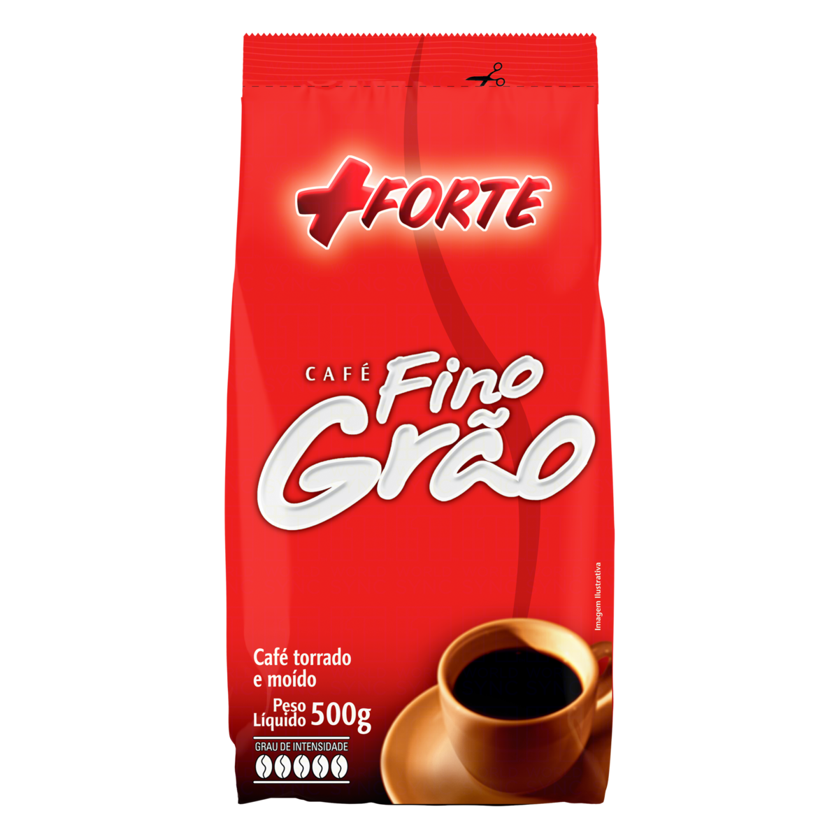 7898907037211 - CAFÉ TORRADO E MOÍDO +FORTE FINO GRÃO PACOTE 500G