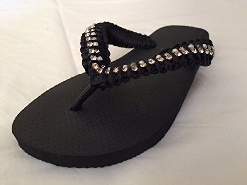 7898907854139 - HAVAIANAS WOMEN'S TOP SLIPPERS DECORATED WITH MACRAME TAPE HANDMADE