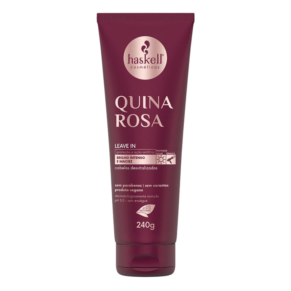 7898924602904 - CREME PARA PENTEAR LEAVE IN HASKELL QUINA ROSA