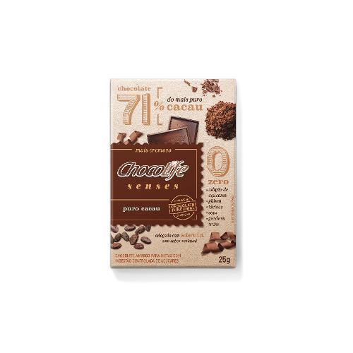 7898928000409 - CHOCOLATE SENSES PURO CACAU CHOCOLIFE 25G