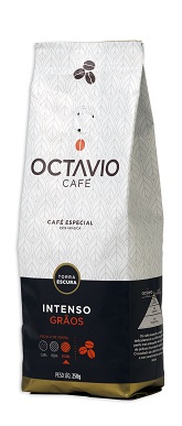 7898930883397 - CAFÉ TORRADO EM GRÃOS INTENSO OCTAVIO CAFÉ ESPECIAL 250G