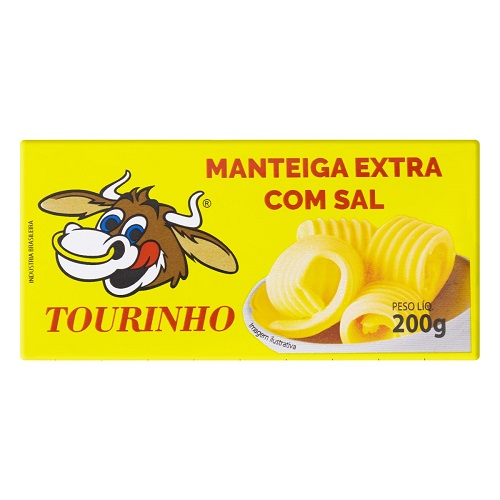 7898932702450 - MANTEIGA EXTRA COM SAL TOURINHO 200G