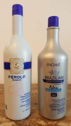 7898935692352 - INOAR BRAZILIAN AFRO KERATIN WITH DEEP CLEANING SHAMPOO 2 LITRES